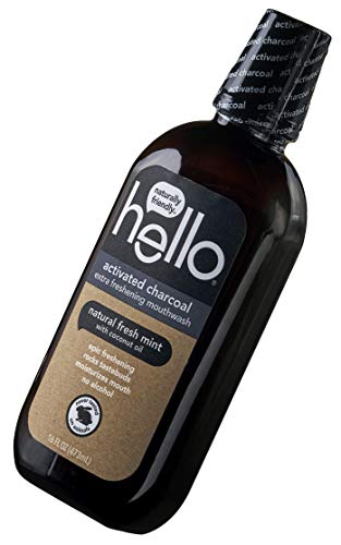 Hello Peace Out Plaque, Antigingivitis Alcohol Free Mouthwash, Natural Mint with Aloe Vera and Coconut Oil, Fluoride Free, Vegan, SLS Free and Gluten Free, 16 Ounce (Pack of 3)