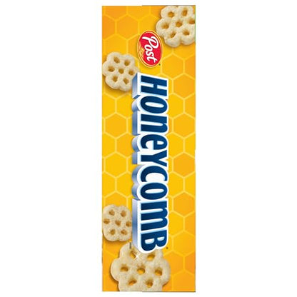 Post Honeycomb Cereal, Honey Flavored Sweetened Corn and Oat Cereal, 19 OZ Box