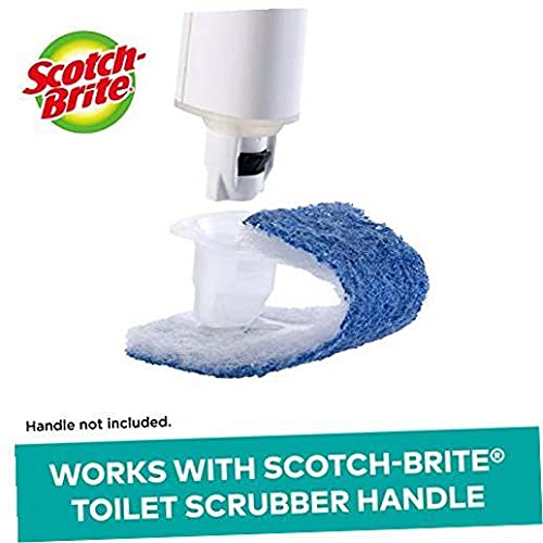 Scotch-Brite Disposable Toilet Scrubber Refills, Removes Rust & Hard Water Stains, 10 Disposable Refills Blue