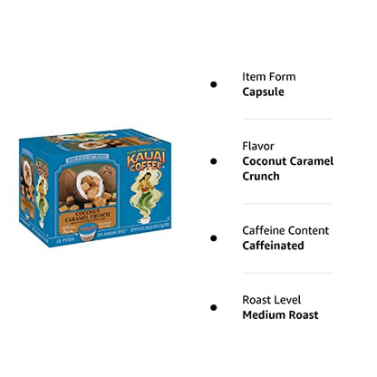 Kauai Coffee Na Pali Coast Dark Roast - Compatible with Keurig Pods K-Cup Brewers (1 Pack of 24 Single-Serve Cups)