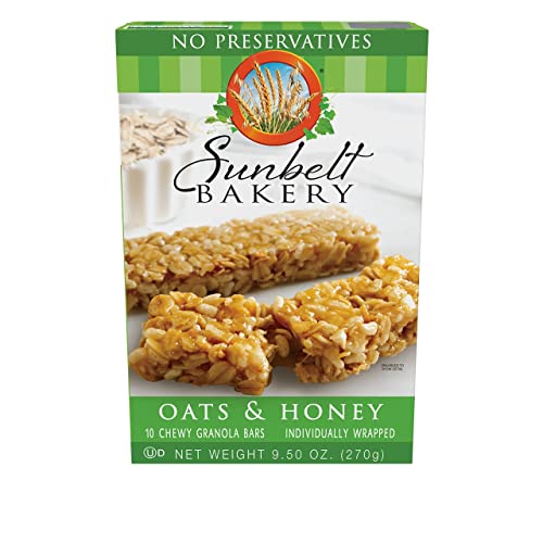 Sunbelt Bakery Oats & Honey Chewy Granola Bars, 15-1.0 OZ Bars (1 Box)