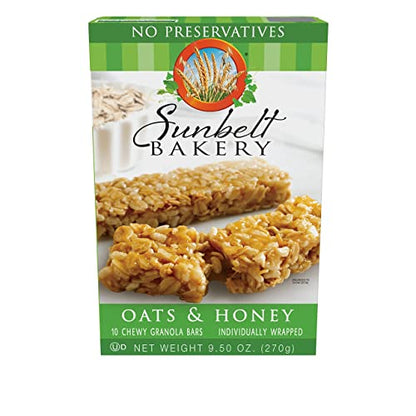 Sunbelt Bakery Oats & Honey Chewy Granola Bars, 15-1.0 OZ Bars (1 Box)