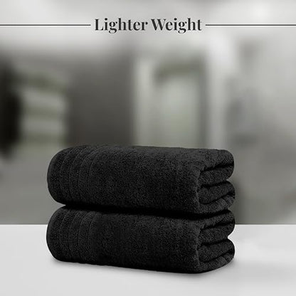 Tens Towels Large Bath Towels, 100% Cotton, 30 x 60 Inches Extra Large Bath Towels, Lighter Weight, Quicker to Dry, Super Absorbent, Perfect Bathroom Towels (Pack of 4)