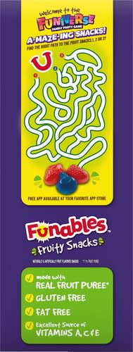 Funables Fruity Snacks, Mixed Berry, Flavored Snacks, Back to School Snack for Lunch, 32 oz 40 ct