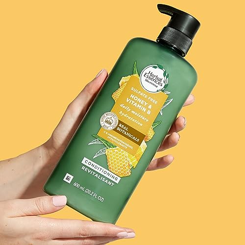 Herbal Essences Sulfate Free Shampoo with Honey for Daily Moisture, Nourishes Dry Hair, Moisturizing Shampoo with Certified Camellia Oil and Aloe Vera, Lightweight For All Hair Types, 33.8oz