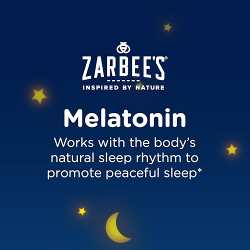 Zarbee's Kids 1mg Melatonin Gummy; Drug-Free & Effective Sleep Supplement for Children Ages 3 and Up; Natural Berry Flavored Gummies; 50 Count