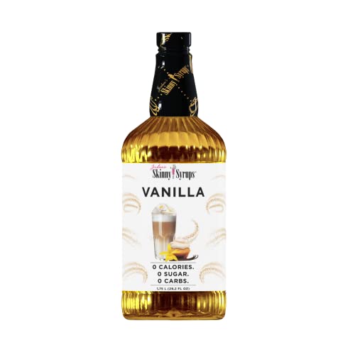 Jordan's Skinny Syrups Sugar Free Coffee Syrup, Vanilla Flavor Drink Mix, Zero Calorie Flavoring for Chai Latte, Protein Shake, Food and More, Gluten Free, Keto Friendly, 25.4 Fl Oz, 2 Pack