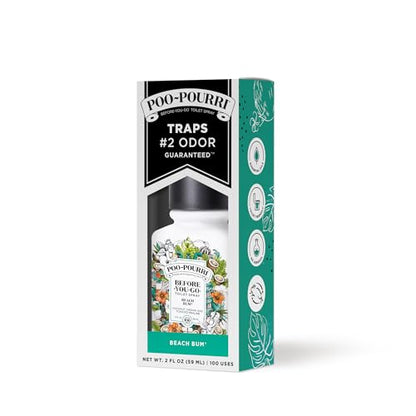 Poo-Pourri Before-You-Go Toilet Spray, Beach Bum, 1 Fl Oz Pocket Travel Size - Coconut, Orchid and Toasted Praline