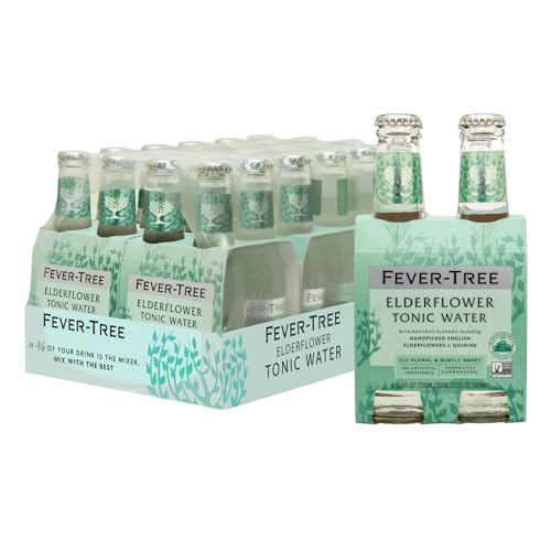 Fever-Tree Light Tonic Water Cans, 5.07 Fl Oz (Pack of 24), Lower in Calories, No Artificial Sweeteners, Flavorings or Preservatives (Packaging may vary)