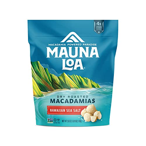 Mauna Loa Premium Hawaiian Roasted Macadamia Nuts, Sea Salt Flavor, 8 Oz