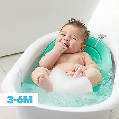 Frida Baby 4-in-1 Grow-with-Me Baby Bathtub, Baby Tub for Newborns to Toddler with Removable Bath Seat & Backrest for Bath Support in Tub