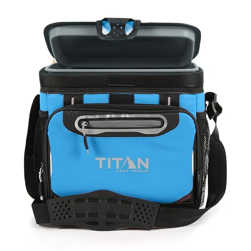 Titan Deep Freeze Cooler Zipperless Hardbody Cooler - Deep Freeze Insulation, HardBody Liner, and SmartShelf