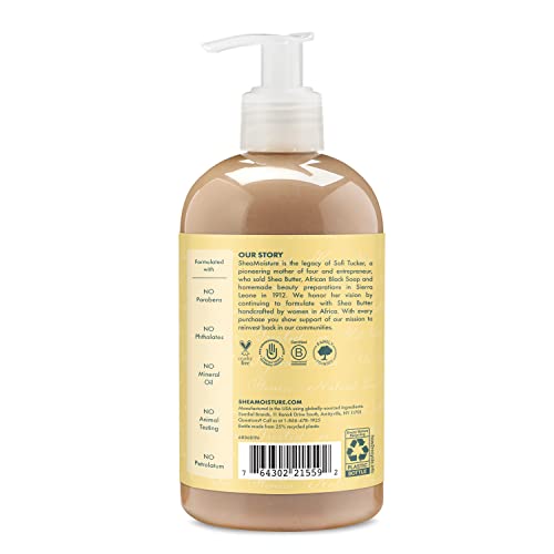 SheaMoisture Conditioner 100% Pure Jamaican Black Castor Oil to Intensely Smooth and Nourish Hair with Shea Butter, Peppermint and Apple Cider Vinegar 13 oz