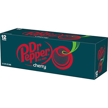 Dr Pepper Zero Strawberries and Cream Soda, 12 fl oz cans, 12 Pack