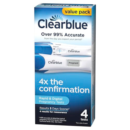 Clearblue Rapid Detection Pregnancy Test, Home Pregnancy Kit, 2 Count