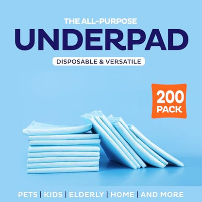 Premium Disposable Underpads 30”x36” (Packed 4x25 Case) Ultra Absorbent Chux Incontinence Bed Pads, Pet Training Pads X-Large 100/Case