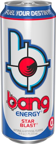 Bang Energy Bangster Berry, Sugar-Free Energy Drink, 16-Ounce (Pack of 12)