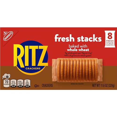 RITZ Original Crackers, 20 Snack Packs (6 Crackers Per Pack)