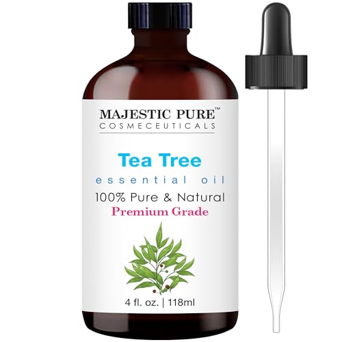 MAJESTIC PURE Basil Essential Oil, Premium Grade, Pure and Natural Premium Quality Oil, 4 Fl Oz