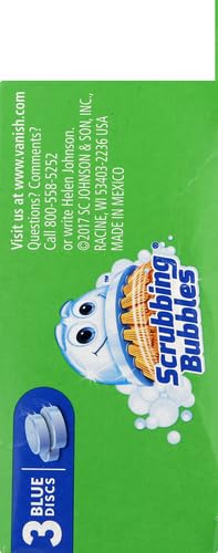 Scrubbing Bubbles Toilet Tablets, Continuous Clean Toilet Drop Ins, Helps Keep Toilet Stain Free and Helps Prevent Limescale Buildup, 3 Count, Pack Of 1