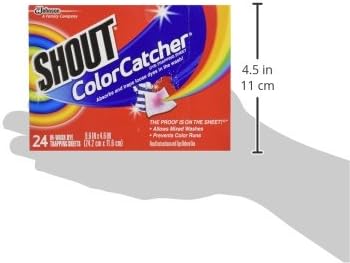 SHOUT Color Catcher, Dye-Trapping Sheets, 24 Sheets