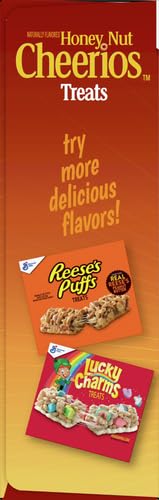 Honey Nut Cheerios Breakfast Cereal Treat Bars, Snack Bars, 8 ct