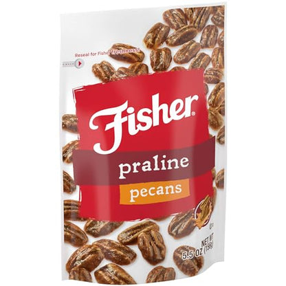 Fisher Snack Glazed Pecans, 24 Ounces, Made with Whole Mammoth Pecans, 100% Recyclable