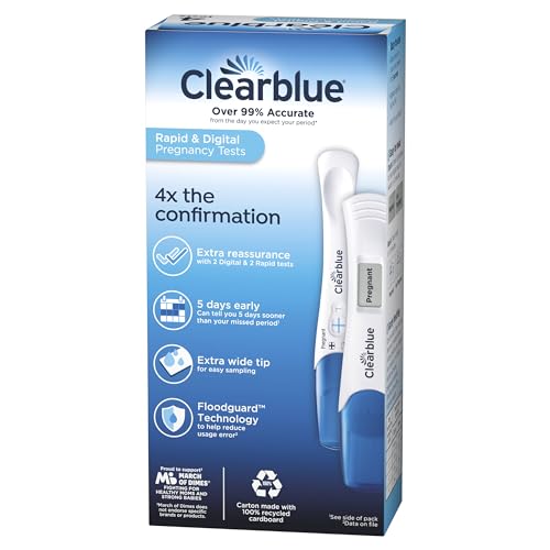 Clearblue Rapid Detection Pregnancy Test, Home Pregnancy Kit, 2 Count