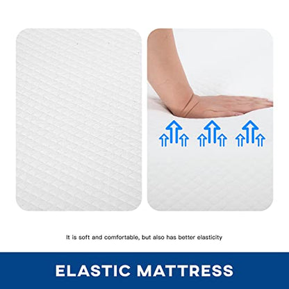 FDW 5 Inch Gel Memory Foam Mattress Medium-Firm Mattress for Pressure Relief & Cooler Sleep Mattress for Kid Adults CertiPUR-US Certified Mattress in a Box,Twin