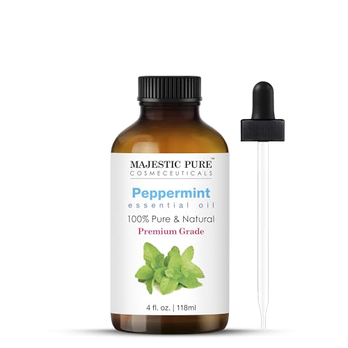 MAJESTIC PURE Basil Essential Oil, Premium Grade, Pure and Natural Premium Quality Oil, 4 Fl Oz