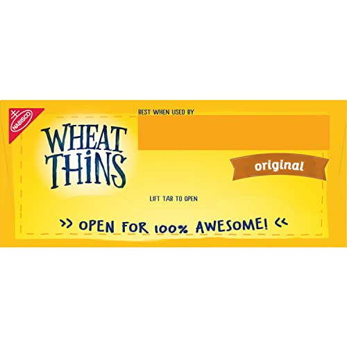 Wheat Thins Original Whole Grain Wheat Crackers, Party Size, 20 oz Box