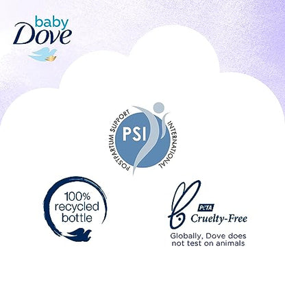 Baby Dove Sensitive Skin Care Baby Wash Calming Moisture For a Calming Bath Wash Hypoallergenic and Tear-Free, Washes Away Bacteria 13 oz