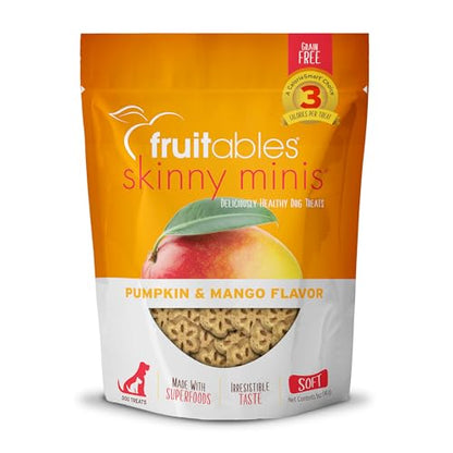 Fruitables Skinny Mini Dog Treats – Healthy Treats for Dogs – Low Calorie Training Treats – Free of Wheat, Corn and Soy – Apple Bacon – 5 Ounces