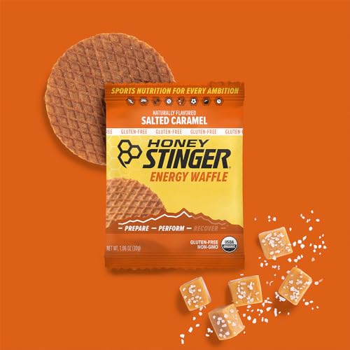 Honey Stinger Organic Honey Waffle | Energy Stroopwafel for Exercise, Endurance and Performance | Sports Nutrition for Home & Gym, Pre and Post Workout | Box of 16 Waffles, 16.96 Ounce (Pack of 16)