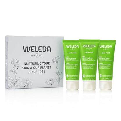 Weleda Skin Food Light Nourishing Body Cream 2.5 Fluid Ounce, Plant Rich Hydrating Moisturizer with Chamomile, Calendula and Pansy