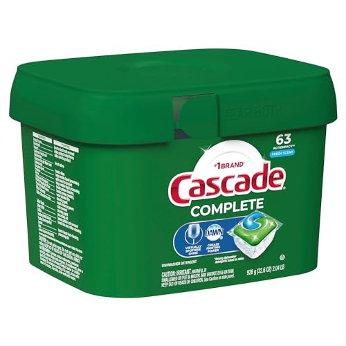 Cascade Complete ActionPacs, Dishwasher Detergent Pods, Fresh, 27 Count