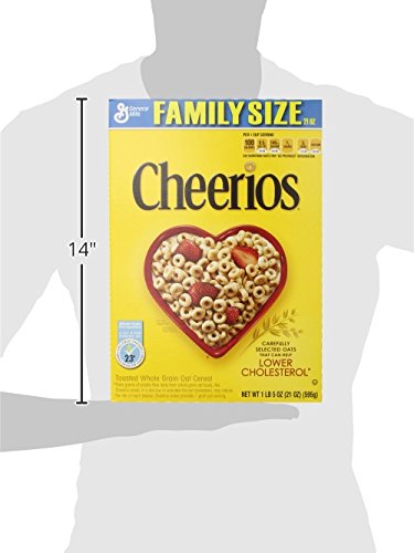 Honey Nut Cheerios Heart Healthy Cereal Cup, 1.8 OZ Single Serve Cereal Cup (Pack of 12)