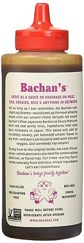 Bachan's Japanese Barbecue Sauce 2 Pack - 1 Original, 1 Sweet Honey - BBQ Sauce for Wings, Chicken, Beef, Pork, Seafood, Noodles, and More. Non GMO, No Preservatives, BPA free