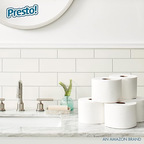 Presto! 2-Ply Ultra-Soft Toilet Paper, Unscented, White