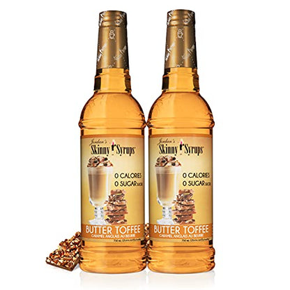 Jordan's Skinny Syrups Sugar Free Coffee Syrup, Vanilla Flavor Drink Mix, Zero Calorie Flavoring for Chai Latte, Protein Shake, Food and More, Gluten Free, Keto Friendly, 25.4 Fl Oz, 2 Pack