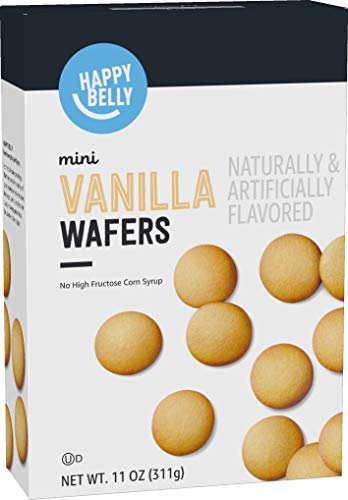 Amazon Brand - Happy Belly Vanilla Wafers, 12 ounce (Pack of 1)