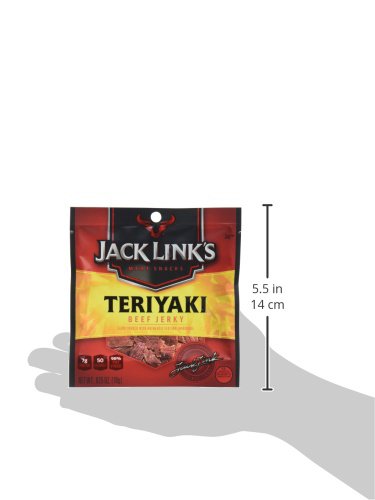 Jack Link's Beef Jerky 5 Count Multipack, Original, 5, 0.625 oz. Bags - Flavorful Meat Snack for Lunches, Ready to Eat - 7g of Protein, Made with 100% Beef - No Added MSG** or Nitrates/Nitrites