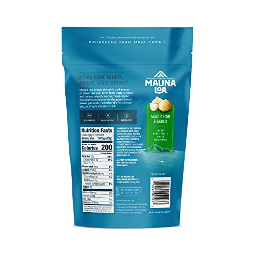 Mauna Loa Premium Hawaiian Roasted Macadamia Nuts, Sea Salt Flavor, 8 Oz