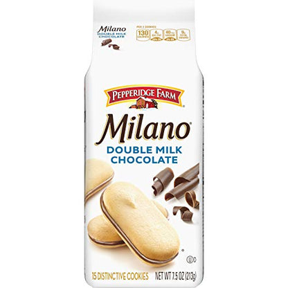 Pepperidge Farm Milano Milk Chocolate Cookies, 6 OZ Bag (15 Cookies)