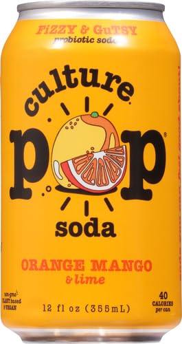 Culture Pop Soda Orange Mango Soda, 12 FZ