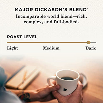 Peet's Coffee Major Dickason's Blend, Dark Roast Ground Coffee, 20 oz