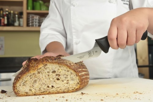 Mercer Culinary M23210 Millennia Black Handle, 10-Inch Wide Wavy Edge, Bread Knife