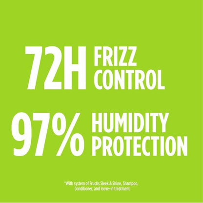 Garnier Fructis Sleek & Shine Anti-Frizz Serum for Frizzy, Dry Hair, Argan Oil, 5.1 Fl Oz, 1 Count (Packaging May Vary)