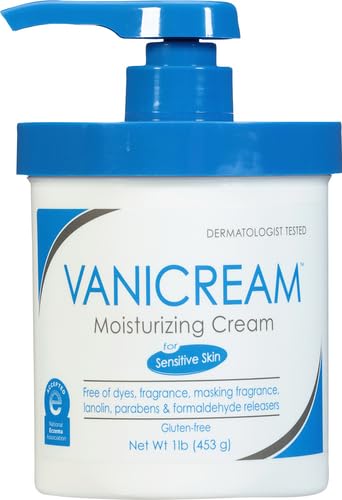 Vanicream Moisturizing Skin Cream with Pump Dispenser - 16 fl oz (1 lb) - Moisturizer Formulated Without Common Irritants for Those with Sensitive Skin