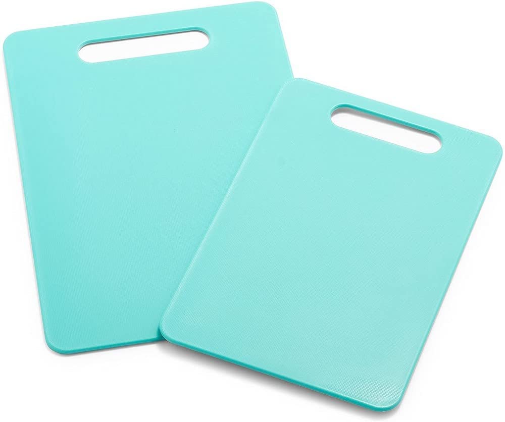 GreenLife 2 Piece Cutting Board Kitchen Set, Dishwasher Safe, Extra Durable, Soft Pink